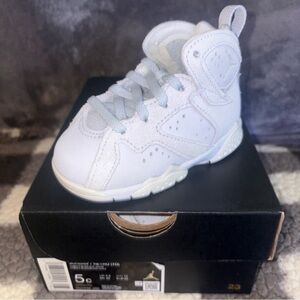 Toddler's Jordan 7 Retro Cobalt Bliss/Sail-White (DV2256 400) Size 5c (TD) NIB